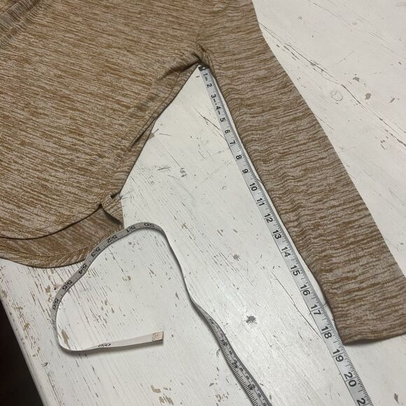 Banana Republic Long Sleeve Jersey T-Shirt S Luxespun Pullover Top Stretch Tan - Picture 10 of 11